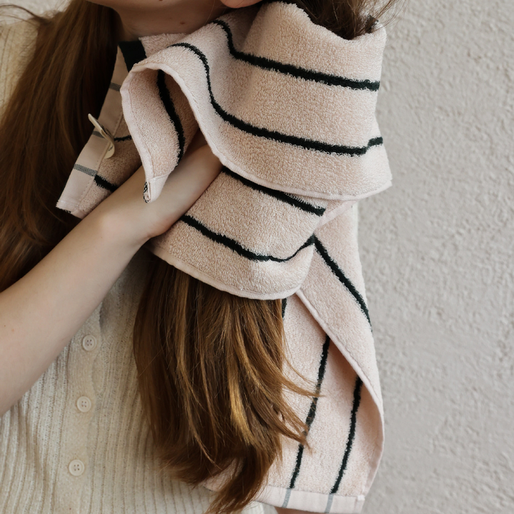 tw-00001-7 Pastel stripe cotton towel / パステルストライプコットンタオル